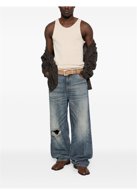 rib tank top woman beige MAISON MARGIELA | S50NL0050 M20159106